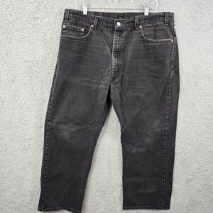 Vtg Levi's Men's 505 Jeans Black 00s Y2K Straight Leg Size 38 x 25